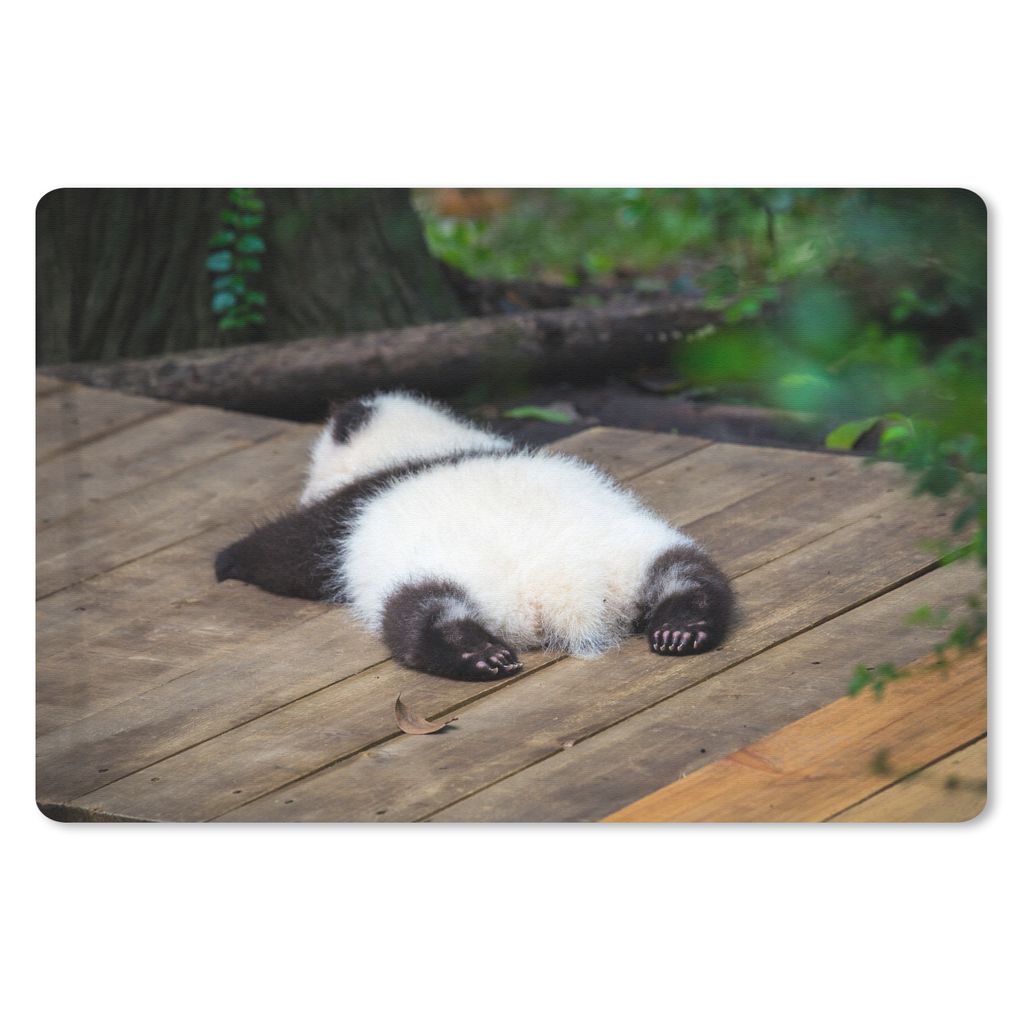 MuchoWow Mauspad Mousepad Tier - Panda - Schlafend 27x18 cm - Mousepads - Maus Mat - Pad - Mausunterlage - Büroartikel - Desk Matten