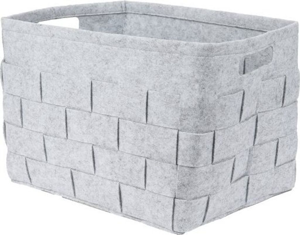Aufbewahrungskorb Filzkorb Grau ca. 30L