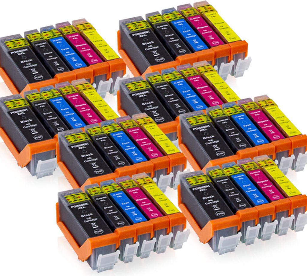 MS-Point 40er Sparset Tintenpatronen kompatibel zu Canon PGI-580BK/CLI-581 BK/C/M/Y inkl. CHIP