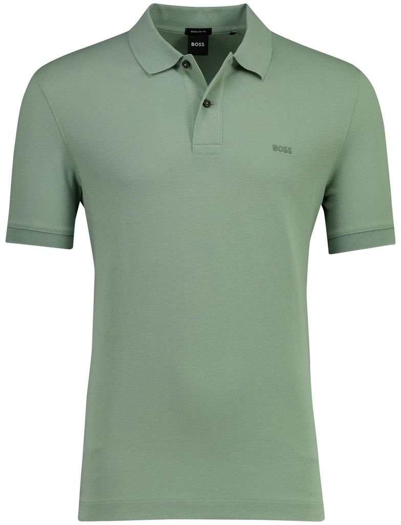 Boss Black Pallas Poloshirt Kurzarm grün 2-Knopf