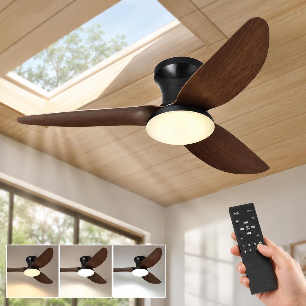 Ventilateur de Plafond 100cm avec Éclairage et Télécommande Image du produit 