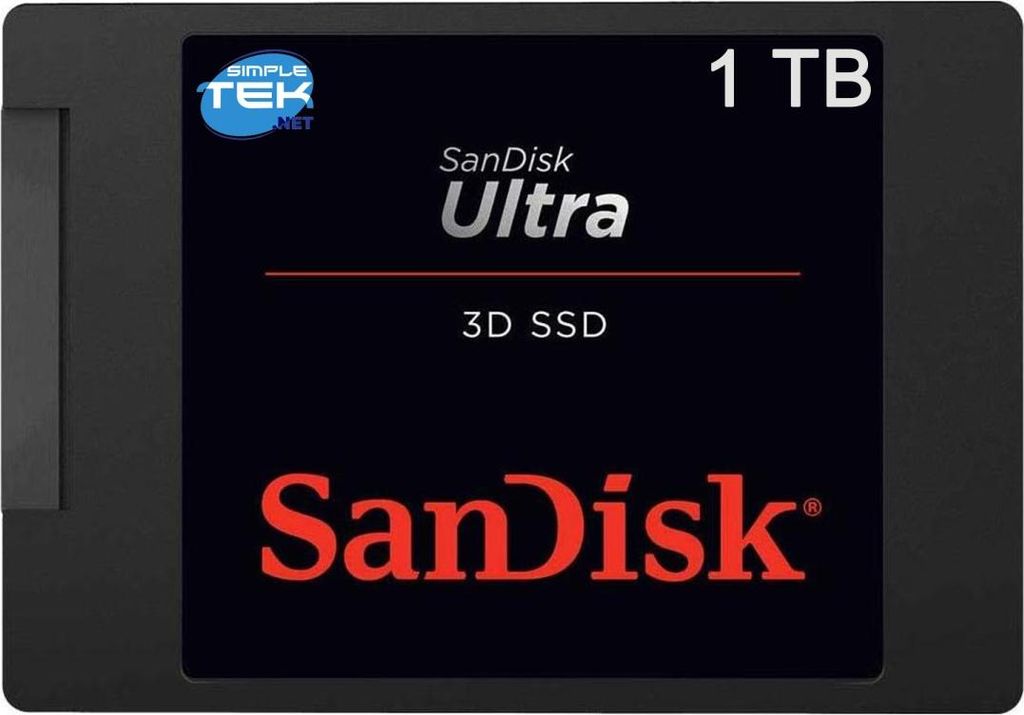 SanDisk SSD Ultra 3D         1TB R/W 560/530 MBs Image du produit 