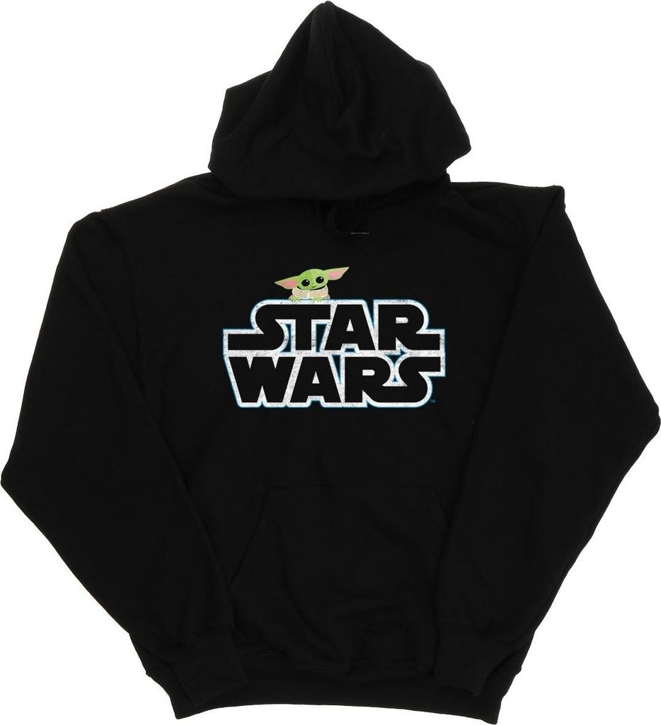 Star Wars - "The Mandalorian The Child" Kapuzenpullover für Jungen BI12706 (104) (Schwarz)