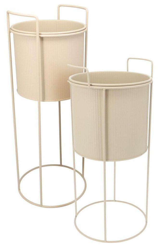 HOWHOMELY | Vasi da fiori - Vasi da giardino - beige - Set Immagine del prodotto 