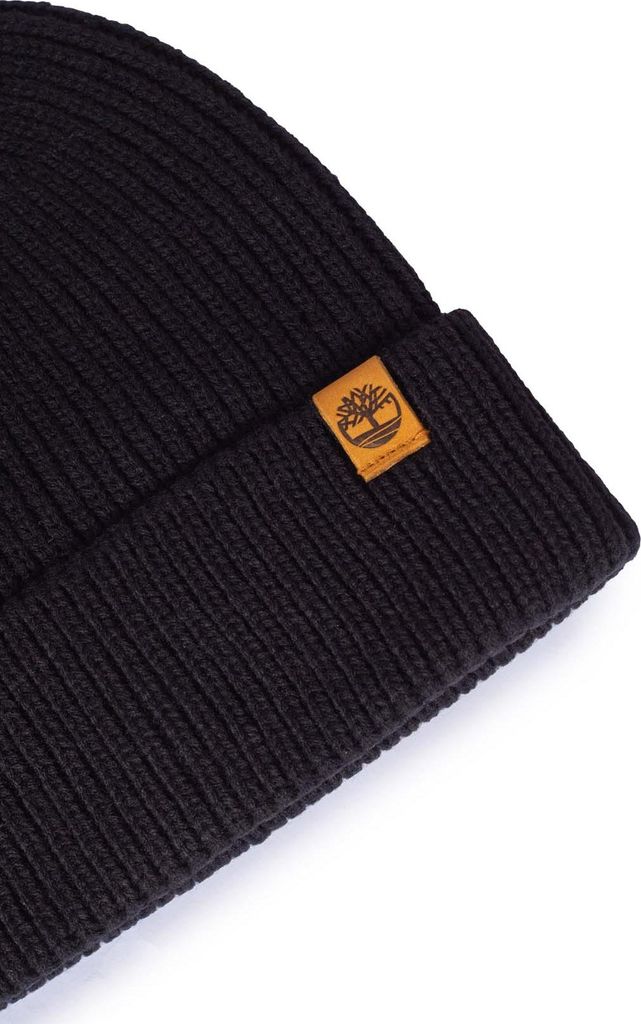 TIMBERLAND - Men's ribbed beanie with logo label  - Size Image du produit 