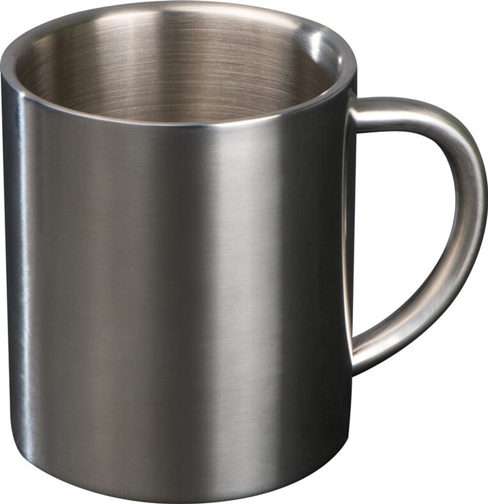 Doppelwandige Tasse aus Edelstahl Produktbild 