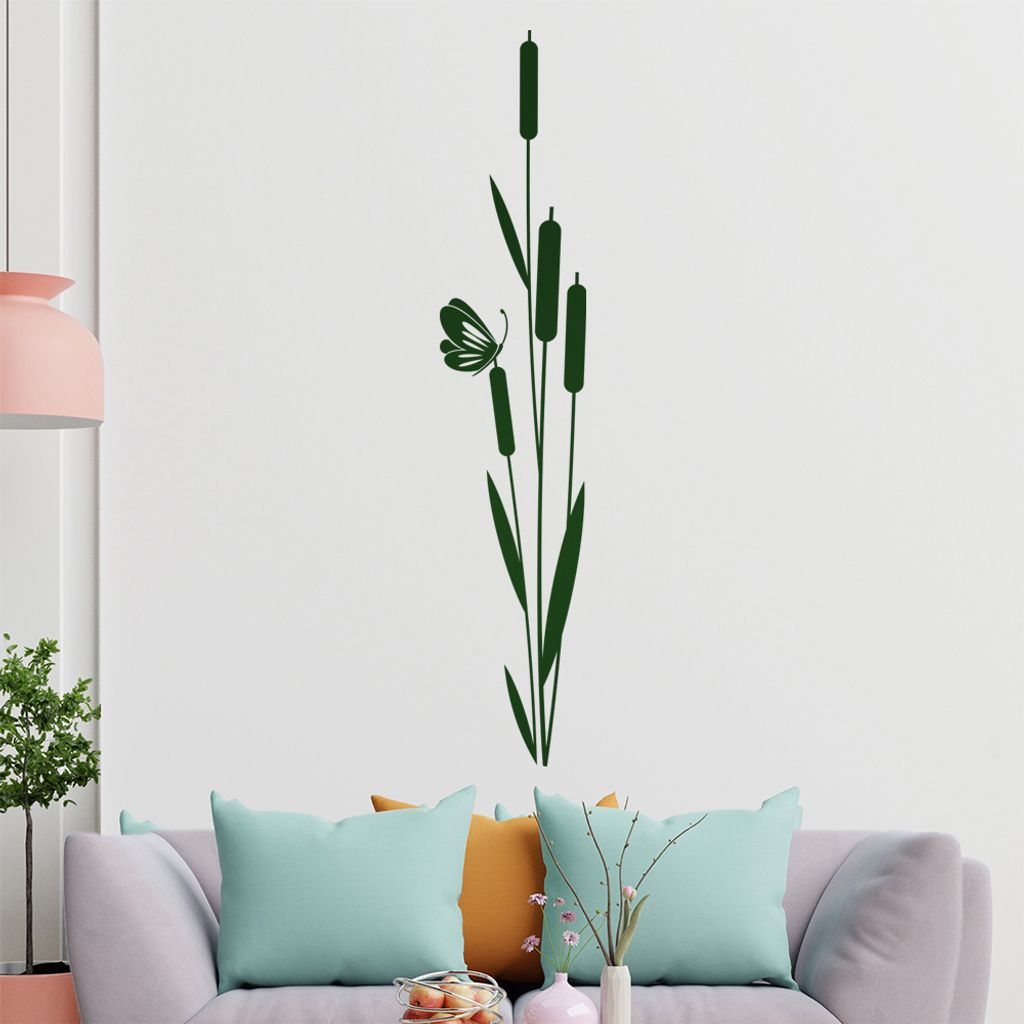 Blumen Tribal Wandtattoo in 6 Größen - Wandaufkleber Wall Sticker - Dekoration, Küche, Wohnzimmer, Schlafzimmer, Badezimmer