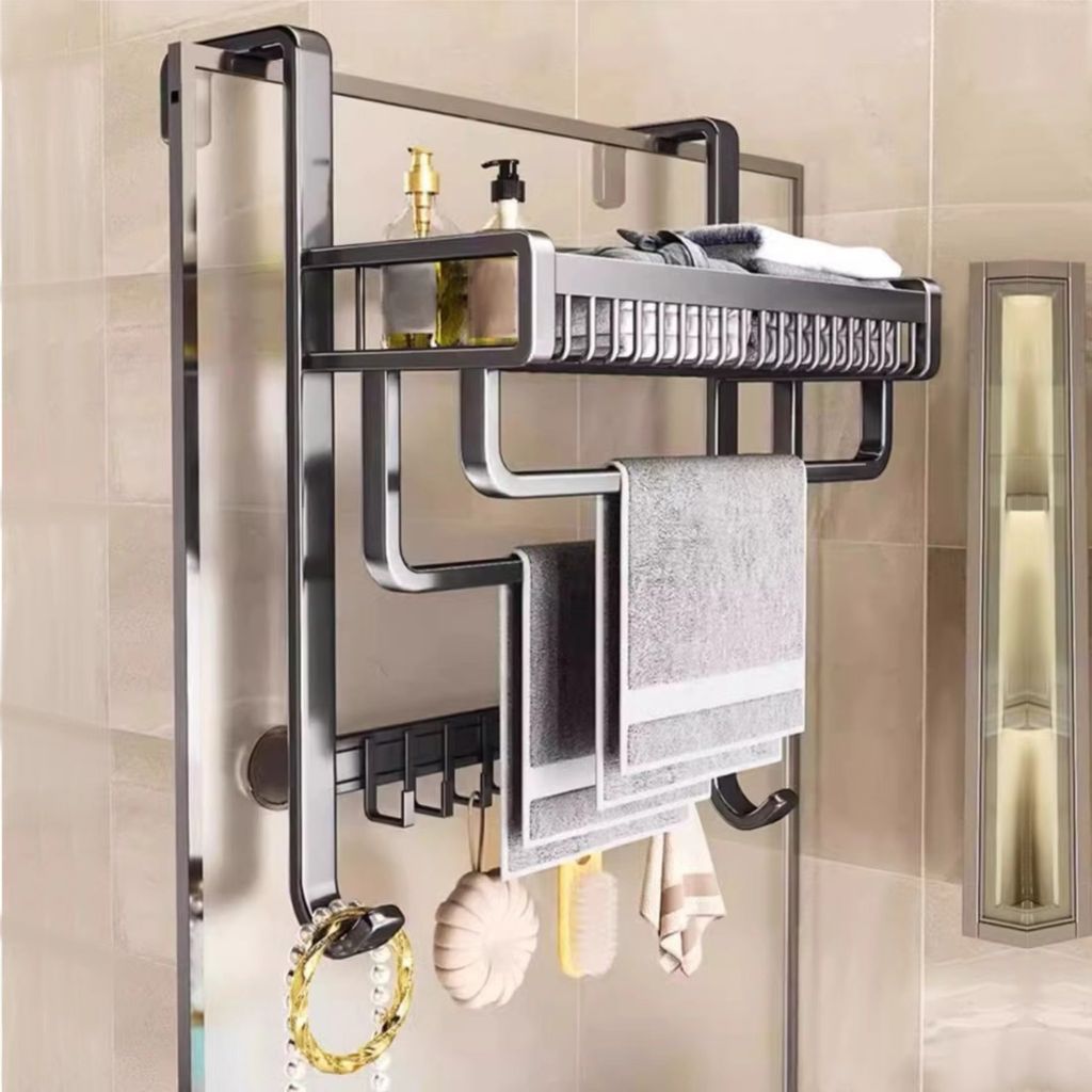 Duschkörbe & -ablagen, Duschablage ohne Bohren, Aluminium Produktbild 