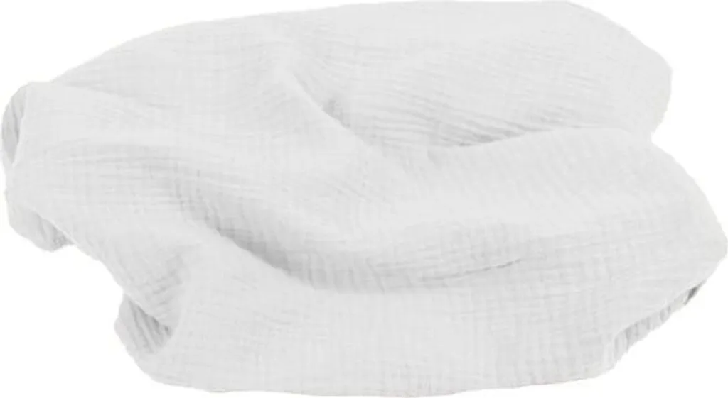Couverture enfant 80x120 Blanc en mousseline douce et respirante 100%