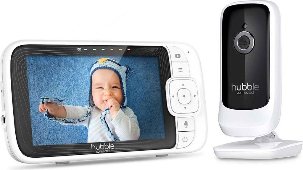 Hubble Nursery Pal Link Premium Weiß Video Babyphone - 2-Wege-Kommunikation