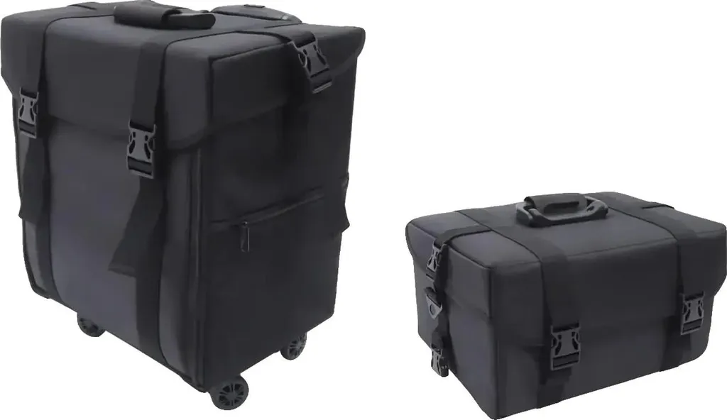 Nécessaire de toilette de voyage noir avec compartiments de rangement