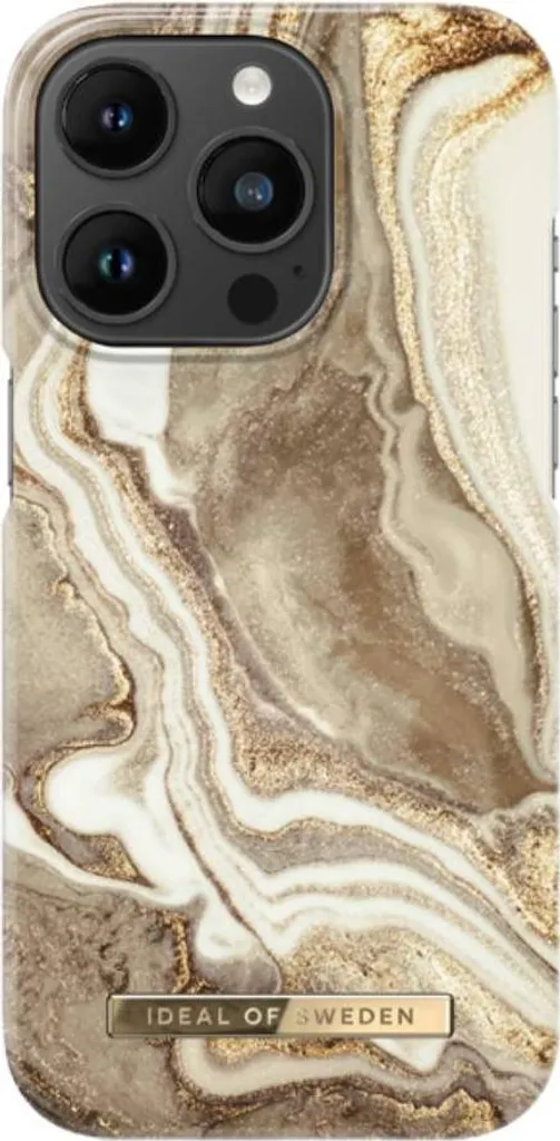 IDEAL OF SWEDEN Custodia iPhone 14 Pro Golden Sand Marble - Lusso Marmo