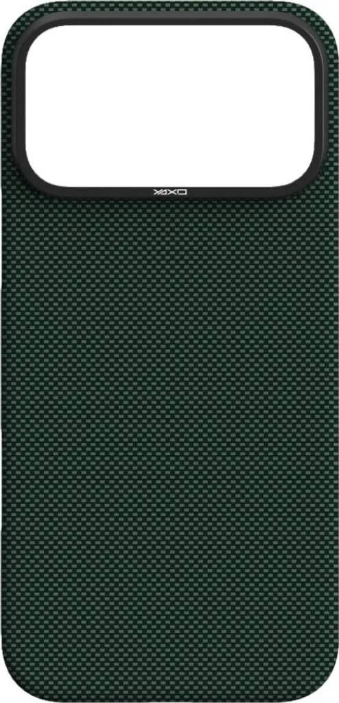 Cover iPhone 17 Pro YAXO Verde MagSafe - Fibra Arammidica 600D Slim