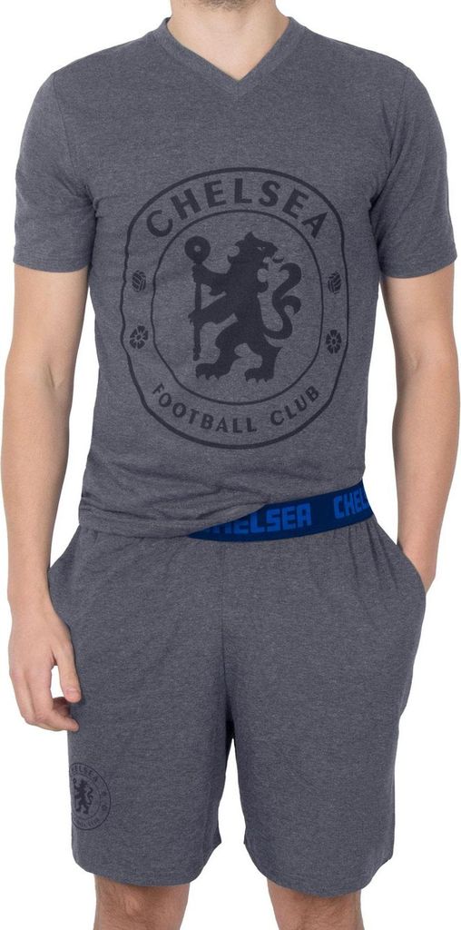 Chelsea FC - Schlafanzug mit Shorts für Herren GF721 (XXL) (Grau)