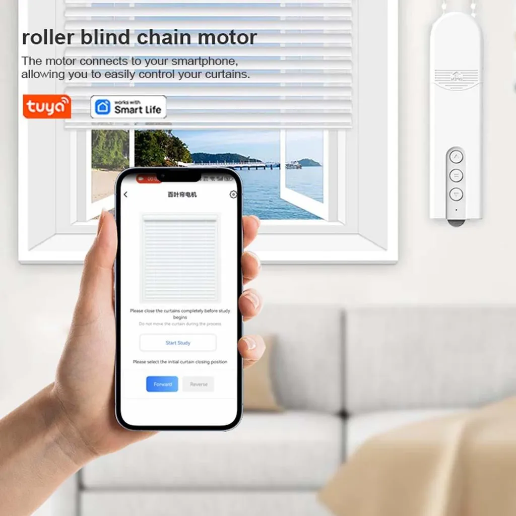 Moteur Rideau WiFi avec Commande Smartphone et Programmation Automatique - 8