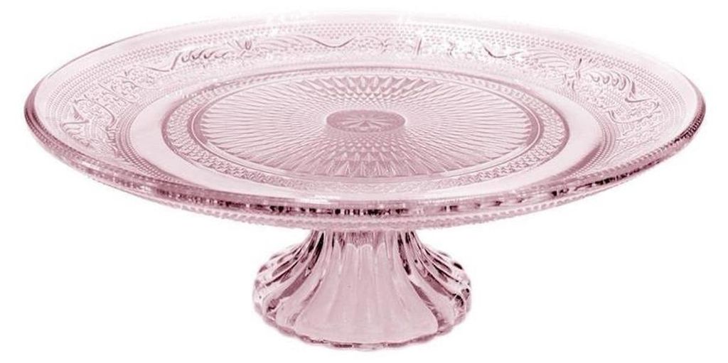 Idées 4 saisons Bol sur pied Verre ø23xh8cm rose Image du produit 