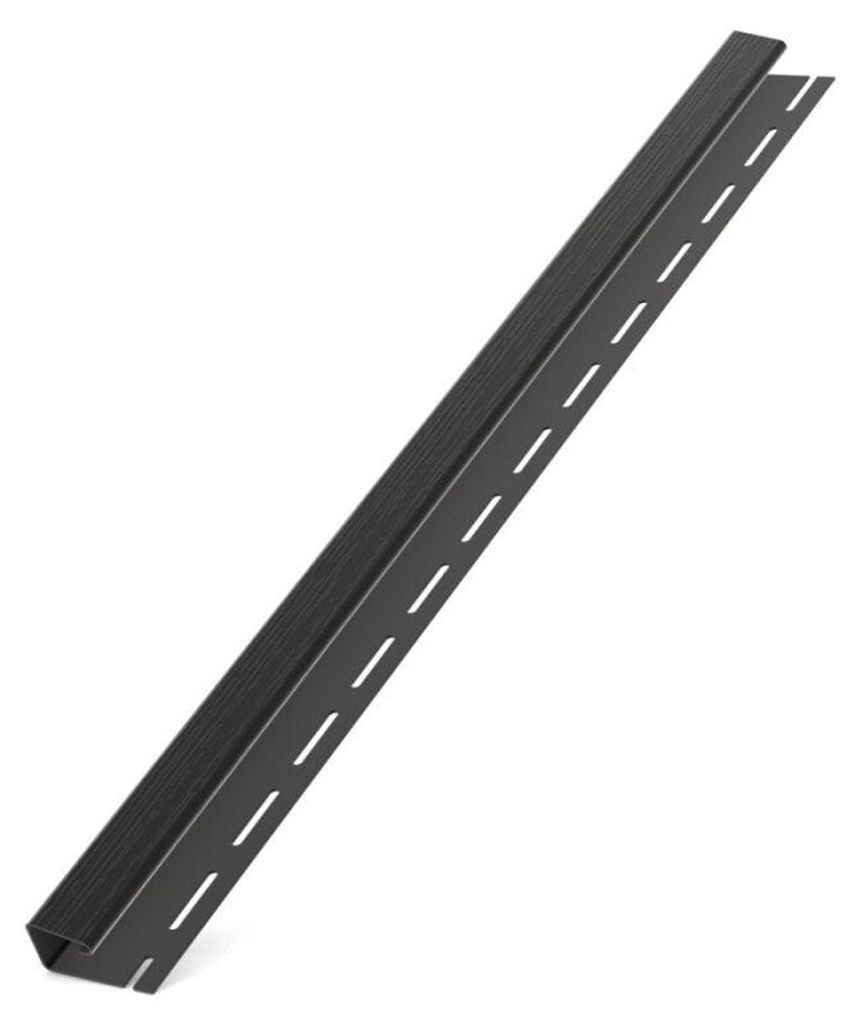 BRYZA "J" Kunststoffprofil, Länge 3M, Schwarz RAL 9005 Produktbild 