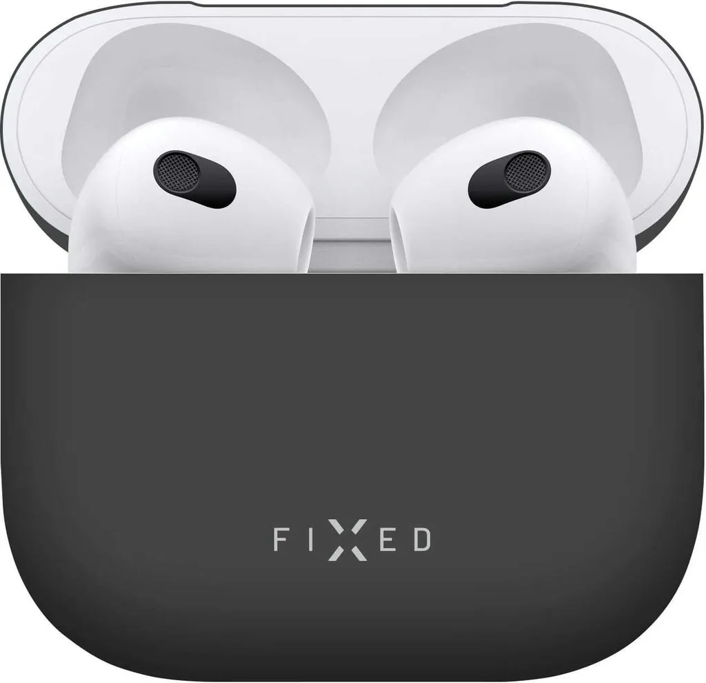 Custodia protettiva Silky fissa per Apple Airpods 3, nero
