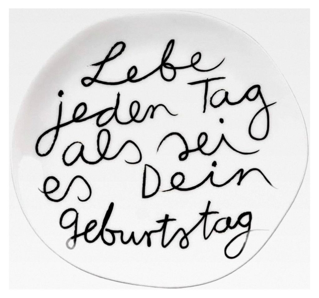 Mix & Match Teller - Lebe jeden Tag Produktbild 