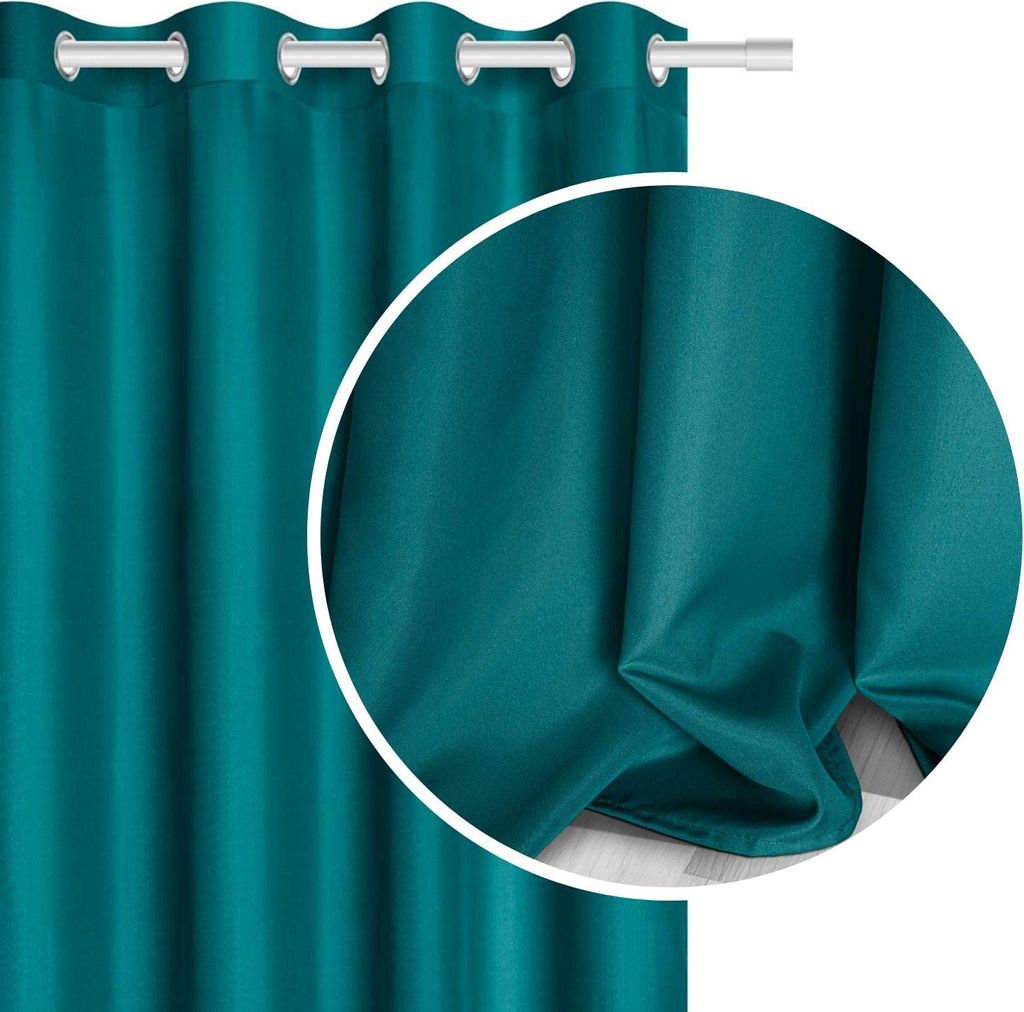 SIIN Viva Vorhang 140x250 Risrwar dunkelgrün 140x250
