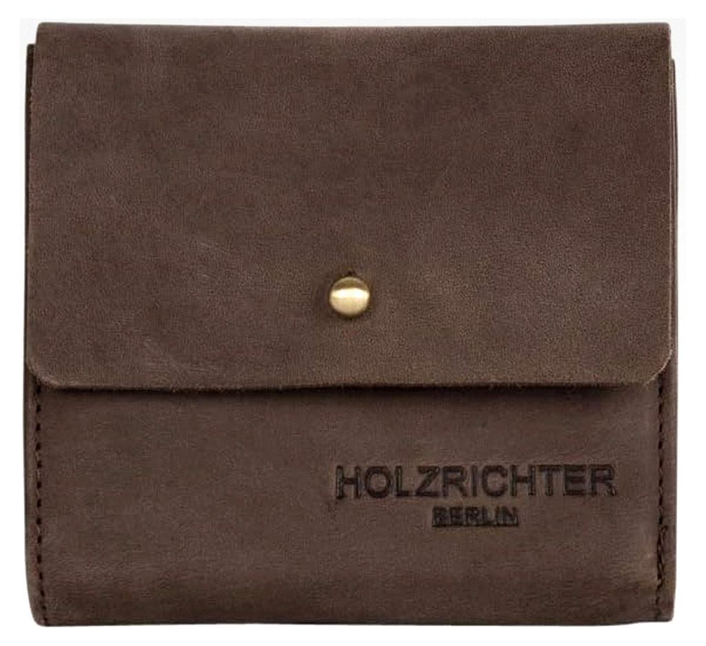 Kleine Damen Geldbörse aus Leder, Vintage, 11x10x1,5 cm, Mini Portemonnaie mit 7 Kartenfächern und Rückseitigem Münzfach, Kompakter Geldbeutel ...