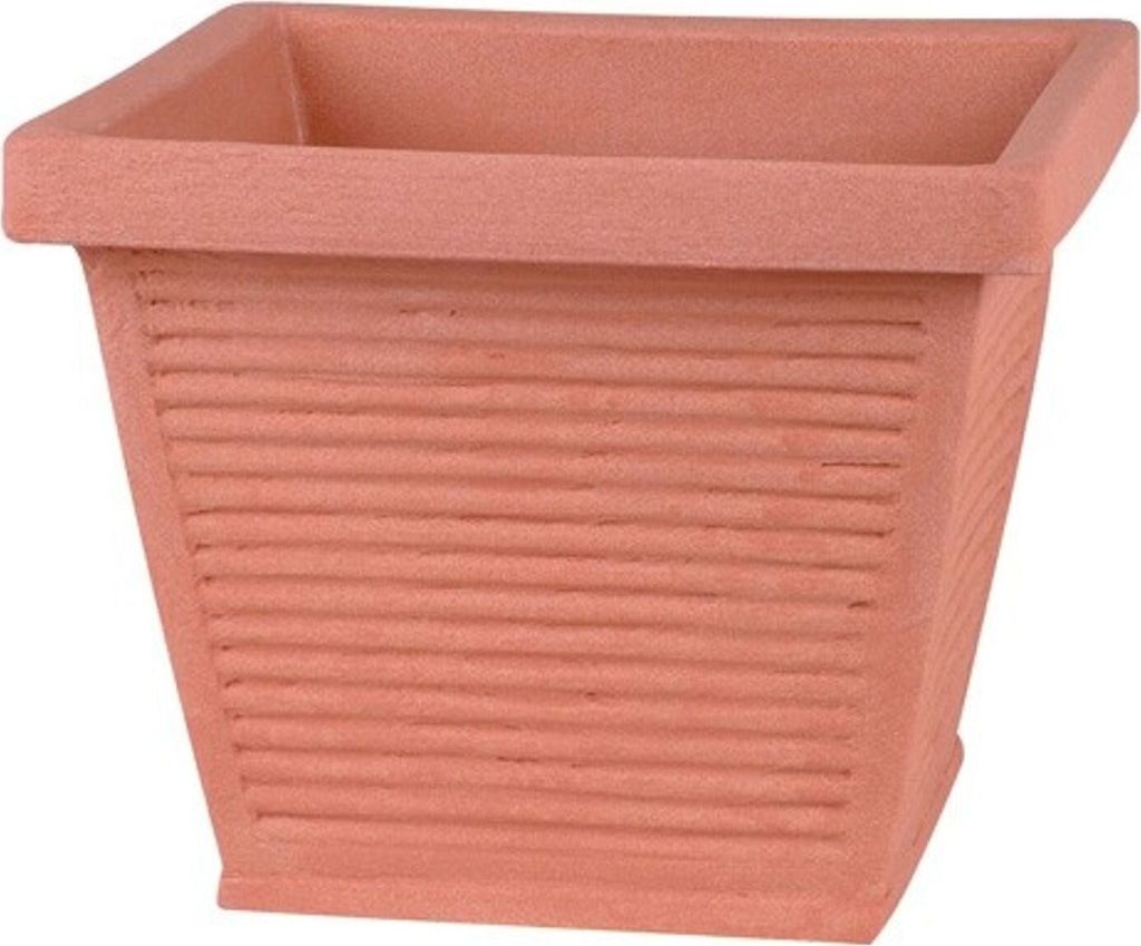 Blumenkübel Perugia Terracotta Pflanzkübel Pflanzen-Kübel Kunststoff 40x40x33cm