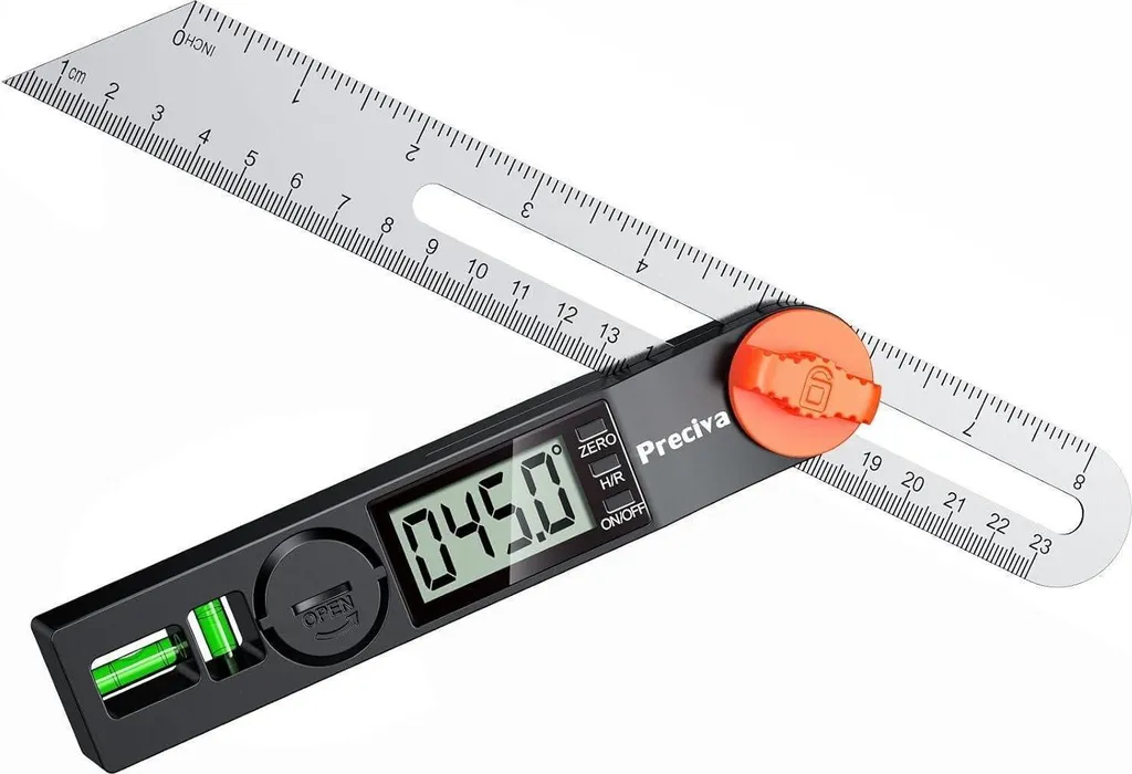 Équerre de butée numérique 230 mm pour traçage et mesure d'angles