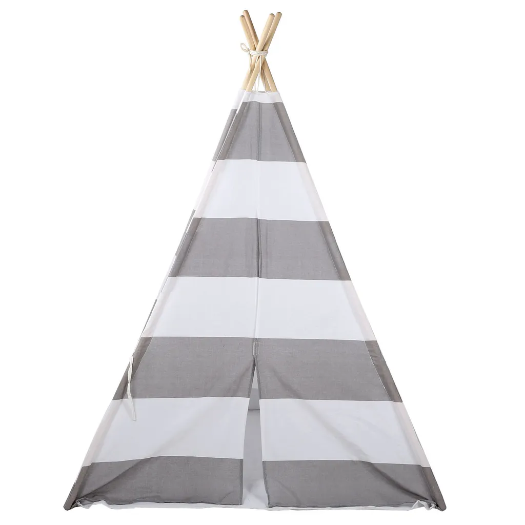 Tipi Enfant avec Tapis de Sol - Tente de Jeu Pliable en Toile Épaisse - 2