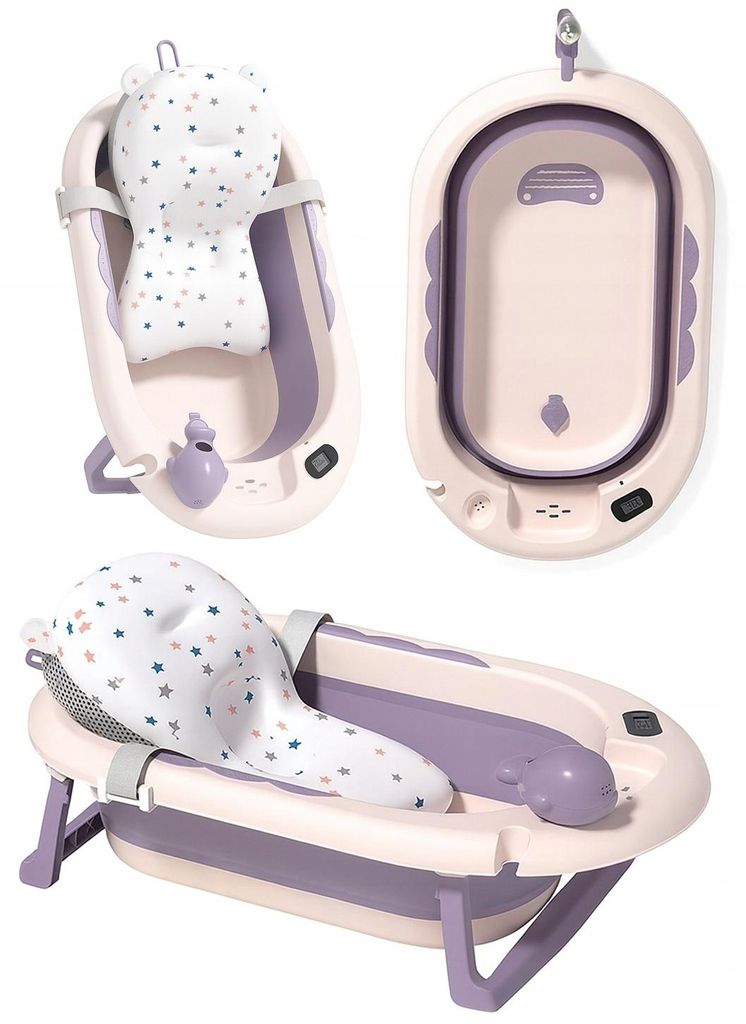 Babywanne - Babybadewanne 65x38 cm - Badewanne Violett - Produktbild 