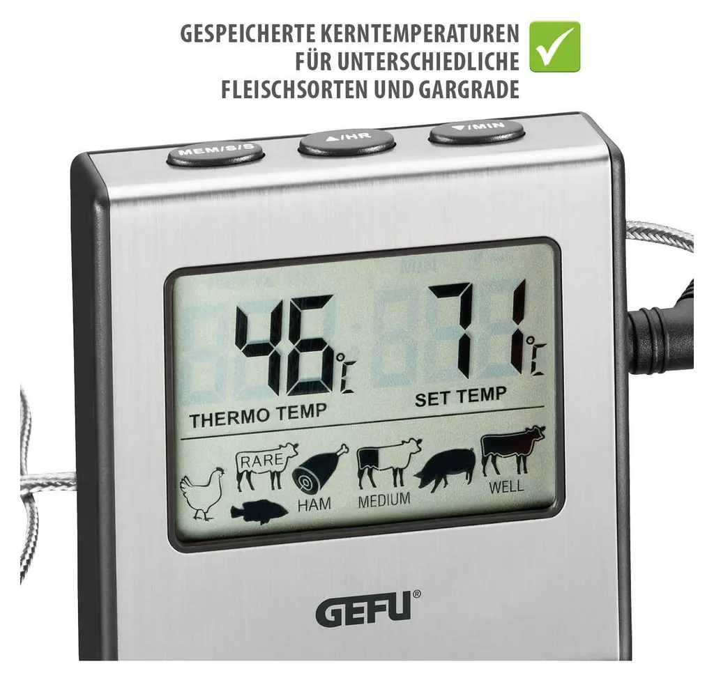 GEFU Termometro digitale per arrostire TEMPERE - 18
