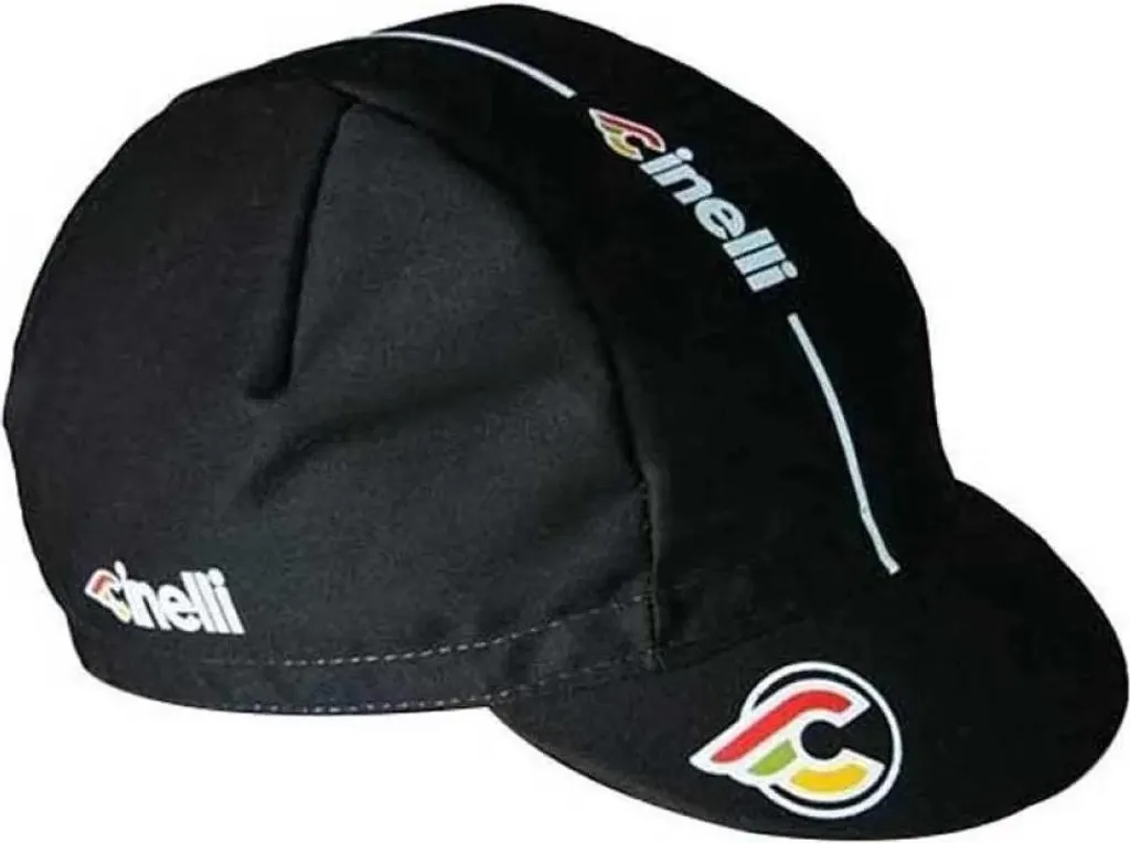 Casquette Cinelli Supercorsa Noire : Finie la Sueur dans les Yeux à Vélo