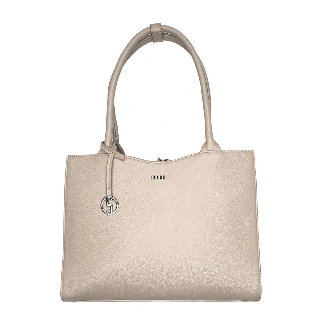Business bag Midi vanilla- 14", made from NIVODUR