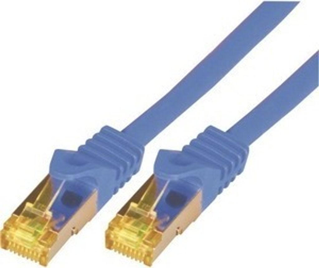 M-Cab CAT7 Roh-Netzwerkkabel S-FTP, PIMF, LSZH, 10GB, 10.0m, blau, 10 m, Cat7, S/FTP (S-STP), RJ-45, RJ-45, Blau