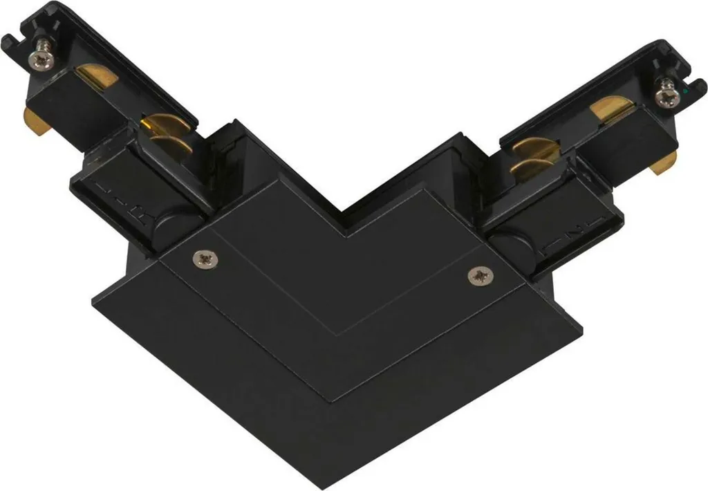 SLV 1006523 S-TRACK Connecteur en L encastré triphasé terre intérieur noir
