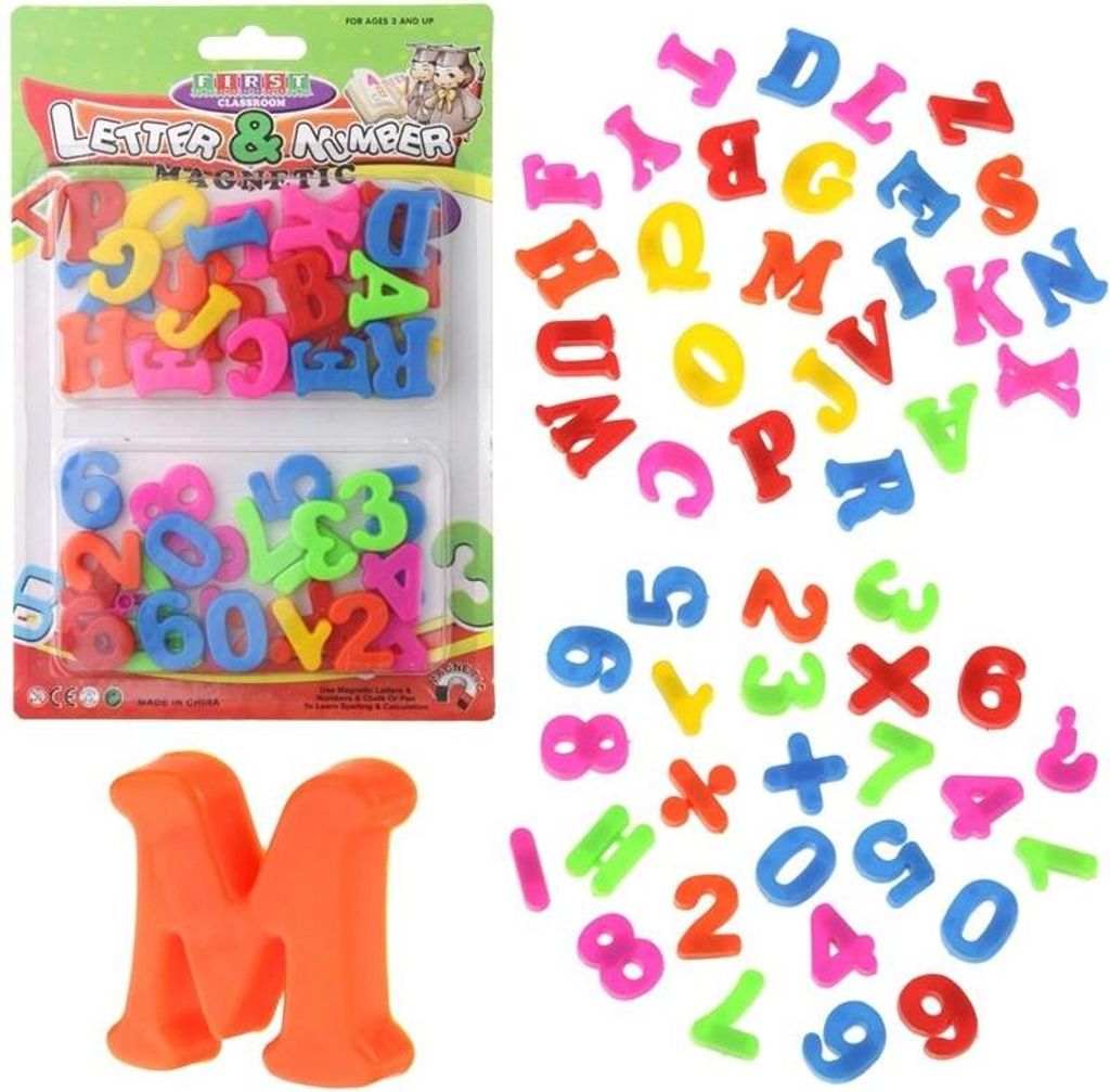 Magnetyczne litery i cyfry Alfabet cyfry magnes do tablicy Zdjęcie produktu 