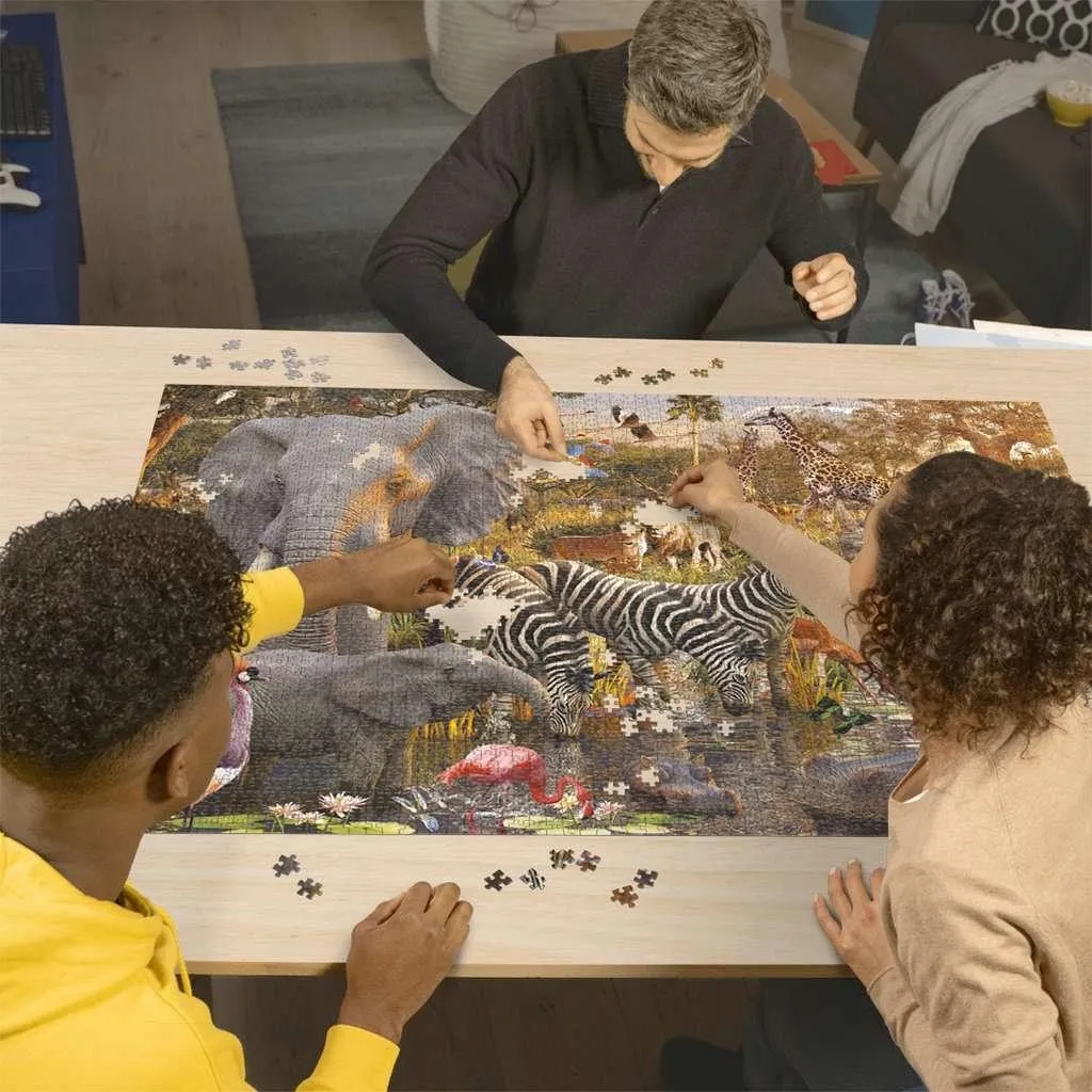 Puzzle 2000 Pièces Animaux d'Afrique avec Technologie Softclick Unique - 3