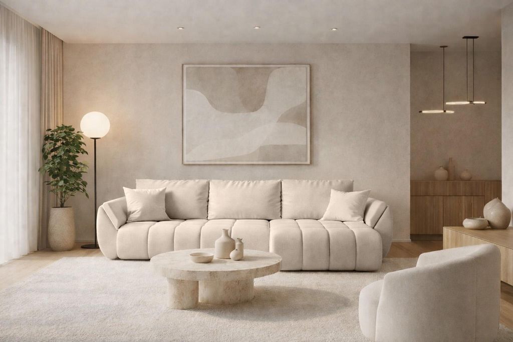 Kaiser Möbel Ecksofa mit schlaffunktion und bettkasten Produktbild 