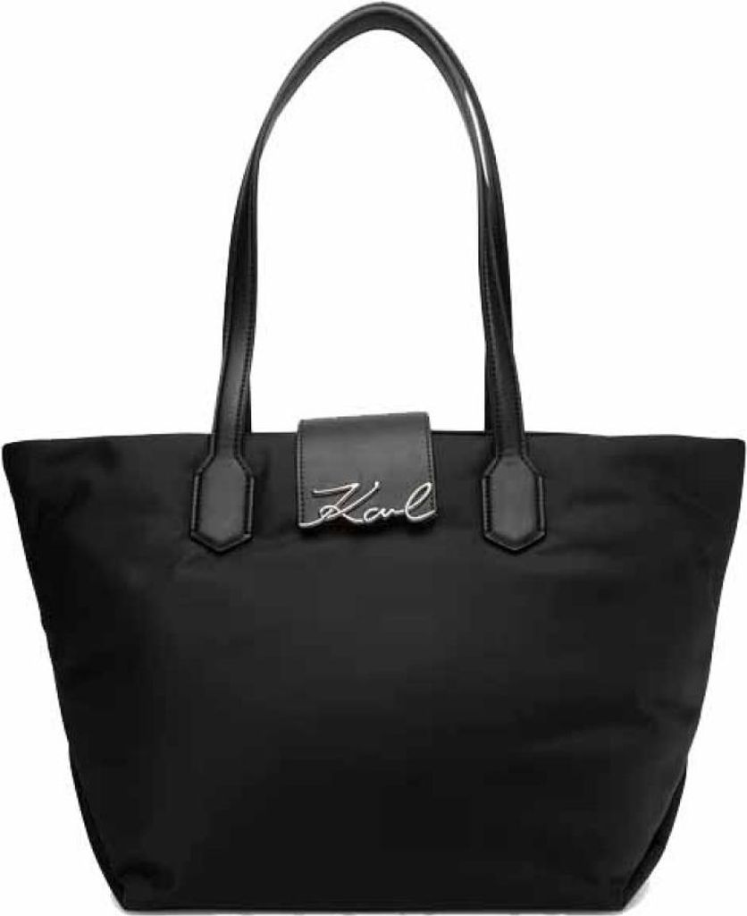 KARL LAGERFELD K SIGNATURE NYLON MD TOTE Schwarz