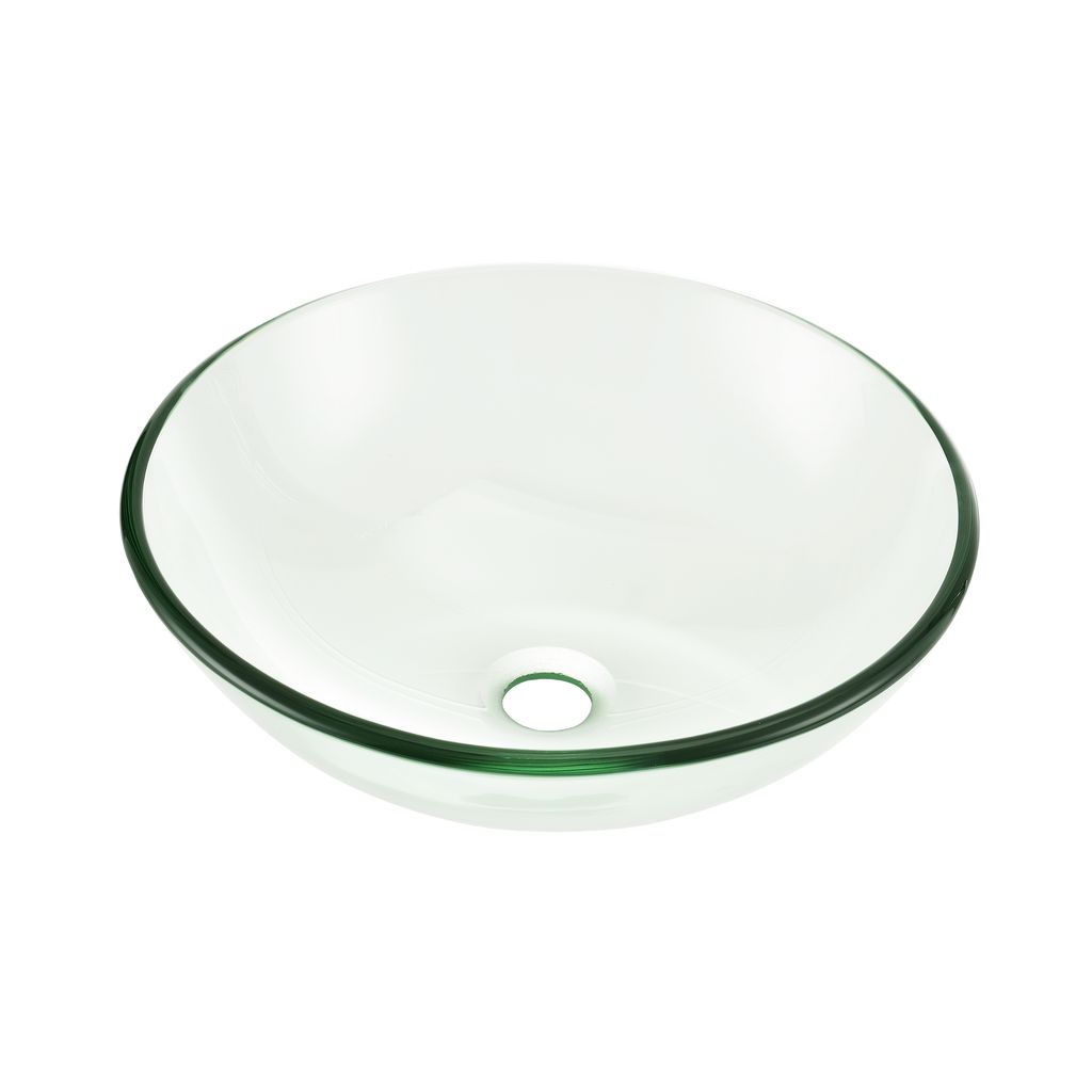 [Lavabo in vetro temperato rotondo (Ø42cm) Lavabo da Immagine del prodotto 