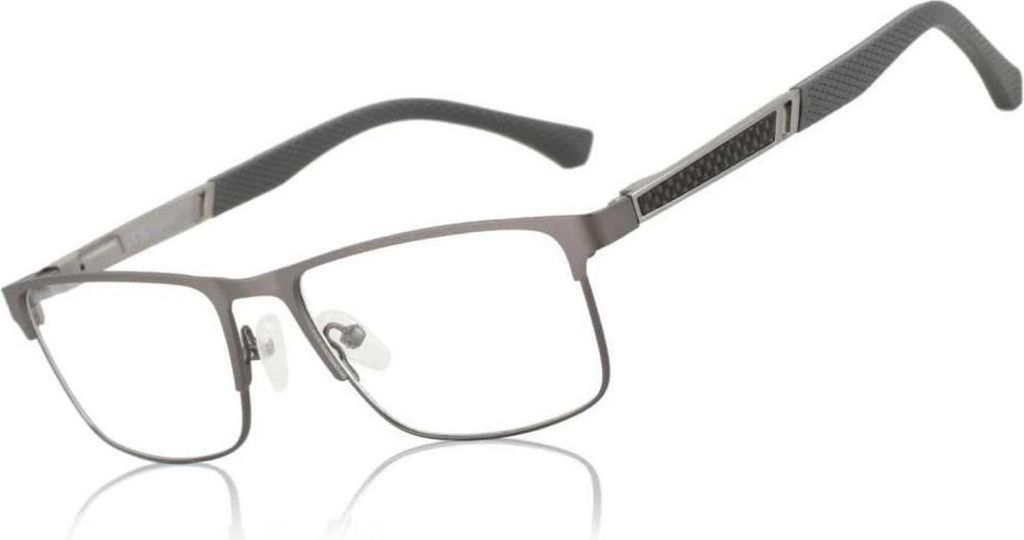 Lesebrille Blaulichtfilterbrille Herren Metallgestell Grau Produktbild 