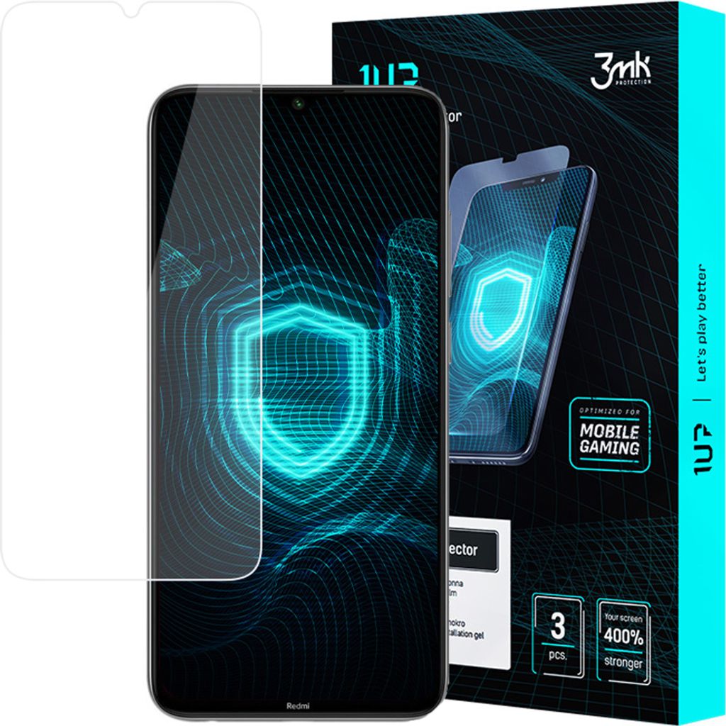 3mk Display Schutzfolie 1UP für Xiaomi Redmi Note 8 transparent Gaming (3 Stück)