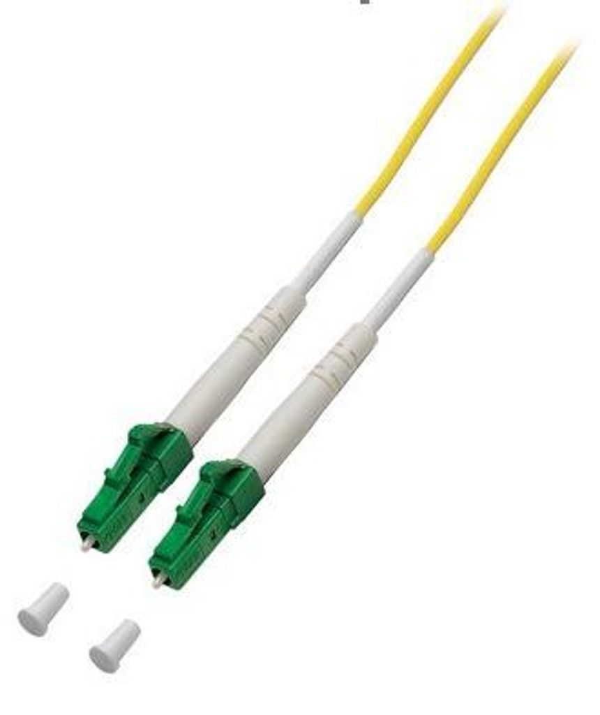 helos LWL Patchkabel LC-APC/LC-APC Simplex G652D, 9/125μm OS2 gelb 4,0m