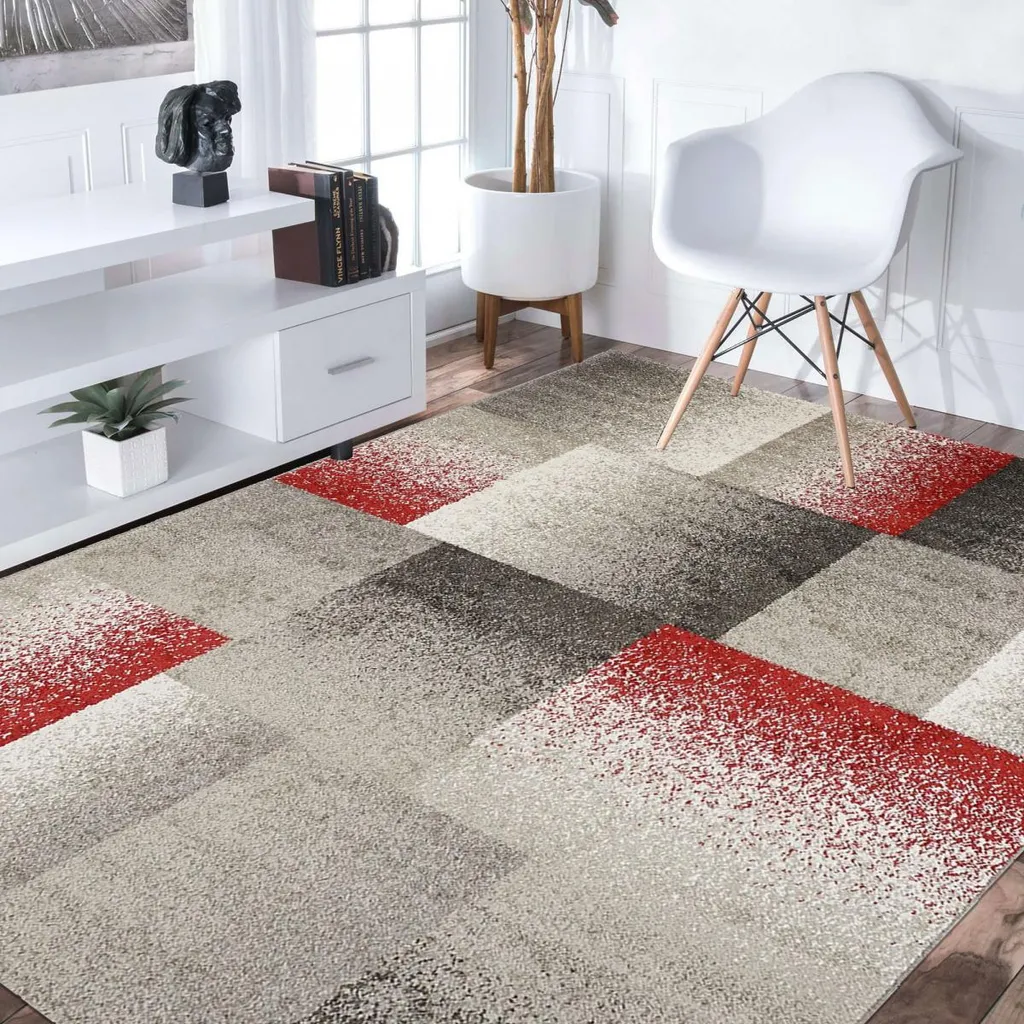 Tapis de chambre antidérapant DERBY A - Protège le sol et décore