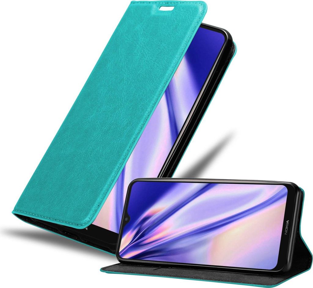 Cadorabo Hülle für Nokia G50 5G Schutz Hülle in Türkis Handyhülle Etui Case Cover Magnetverschluss