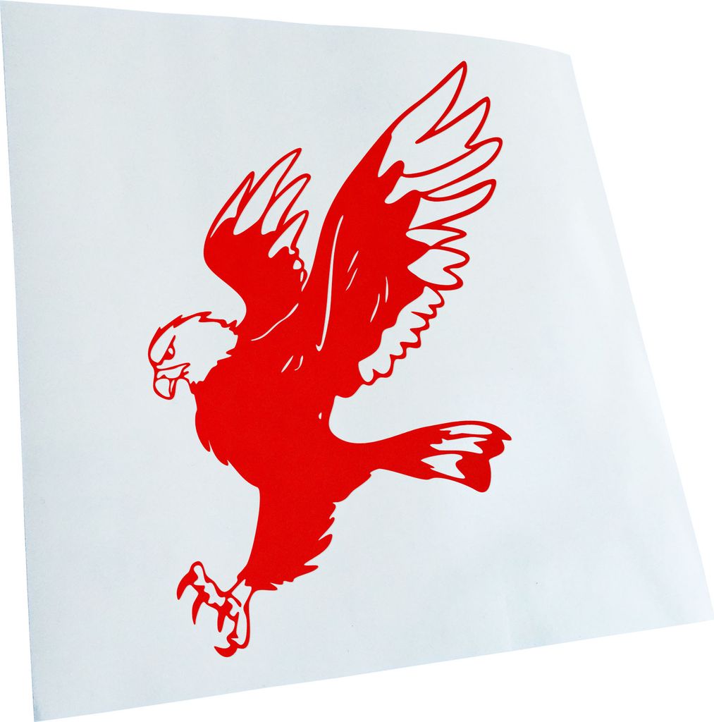 hauptsachebeklebt Kiwistar - Autoaufkleber - Adler - Eagle - Flug - Hawk - Western Heckscheibe - Aufkleber für Auto Kfz Fahrrad, LKW, Truck Mofa