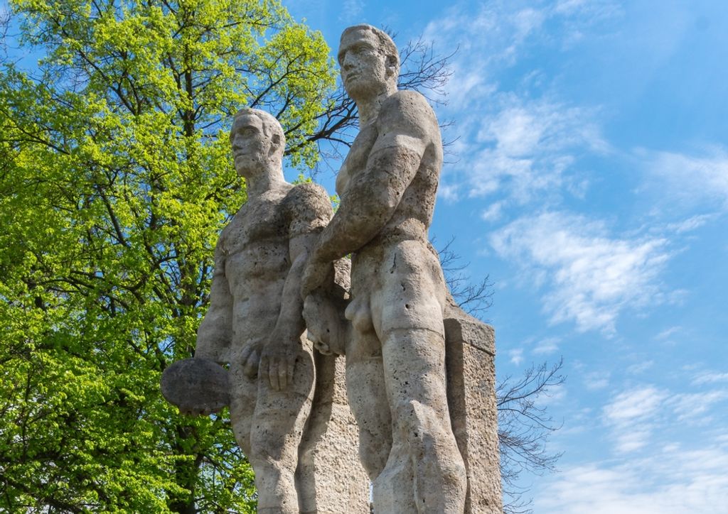 hansepuzzle 54341 - Statuen Puzzle, 260 Teile, Hintergründe, 41,0 x 28,0cm mit hochwertiger Aufbewahrung, Kartonbox und wiederverschließbarem Beutel
