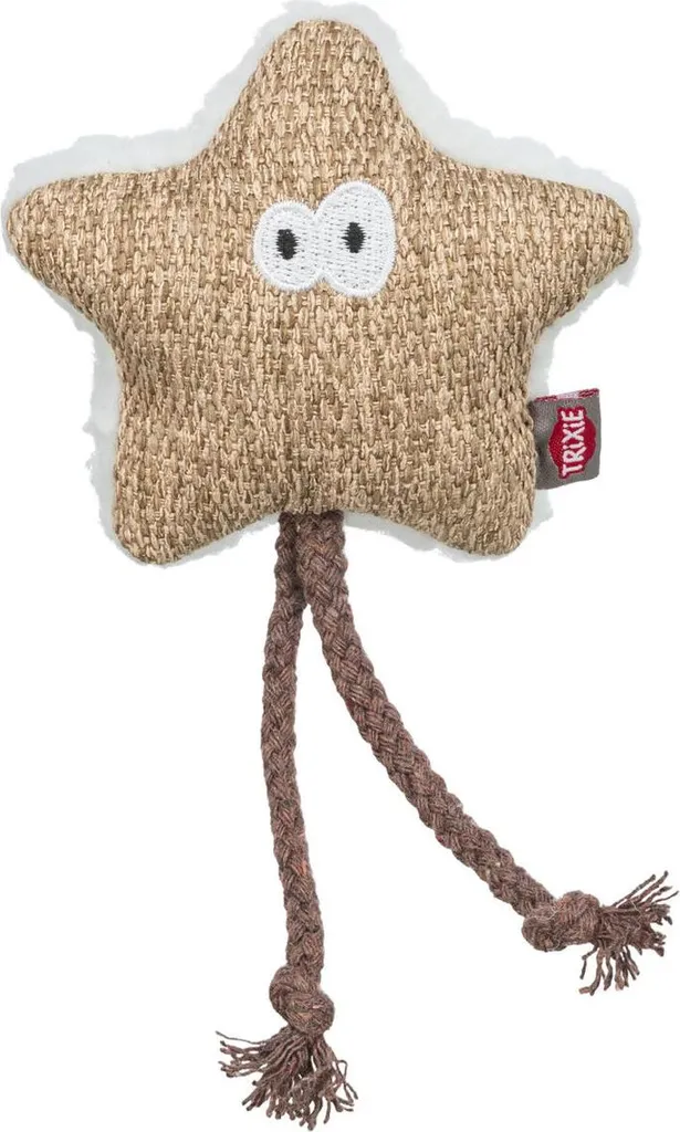 Trixie Stella Peluche Marrone per Gatti 17cm - Gioco con Erba Gatta