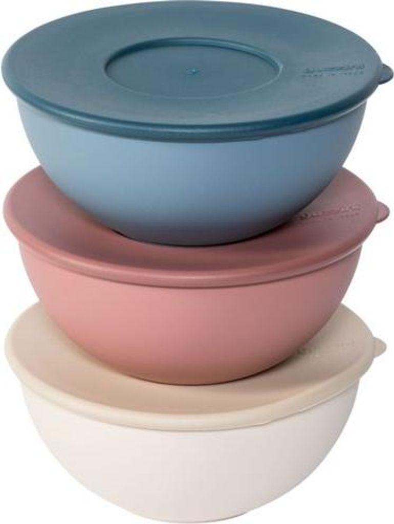 Guzzini - Set de 3 Salatschüsseln mit Deckeln Ø16 cm - Guzzini