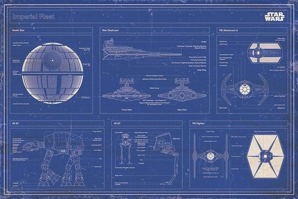 Plakát Imperiální flotily Star Wars (P18) Obrázek produktu 