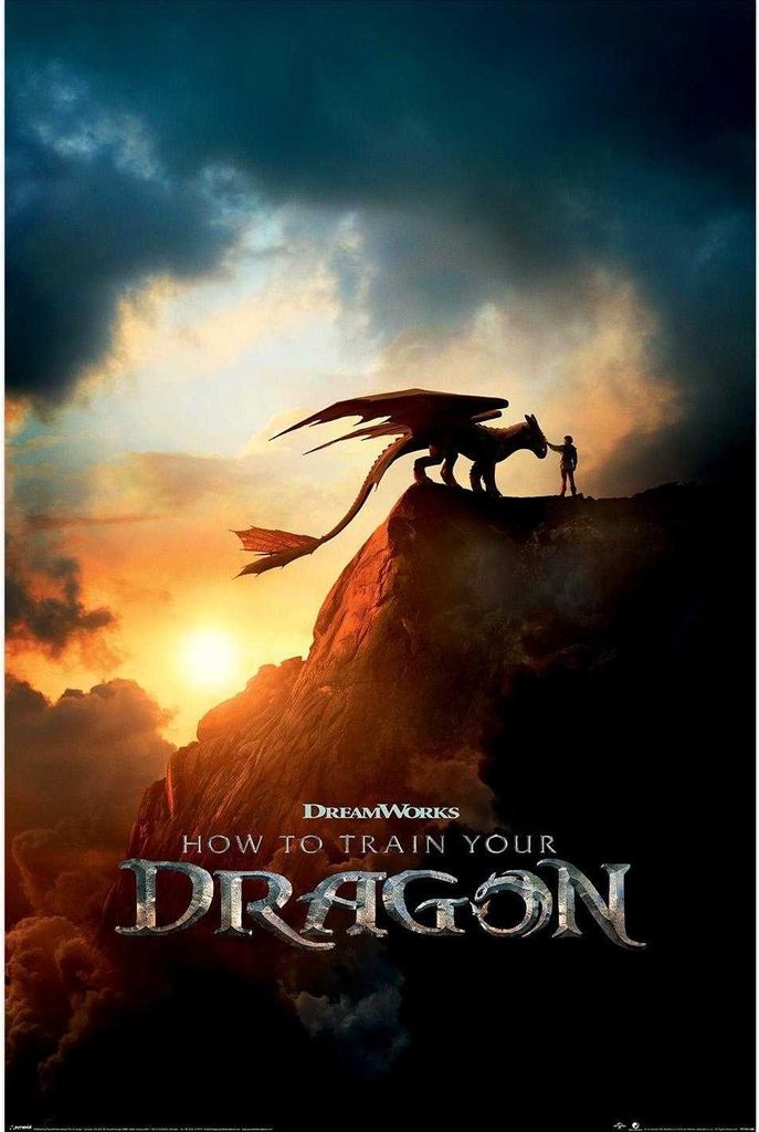 How To Train Your Dragon - Filmplakat-bedruckt PM12501 (91,5 cm x 61 cm) (Bunt)